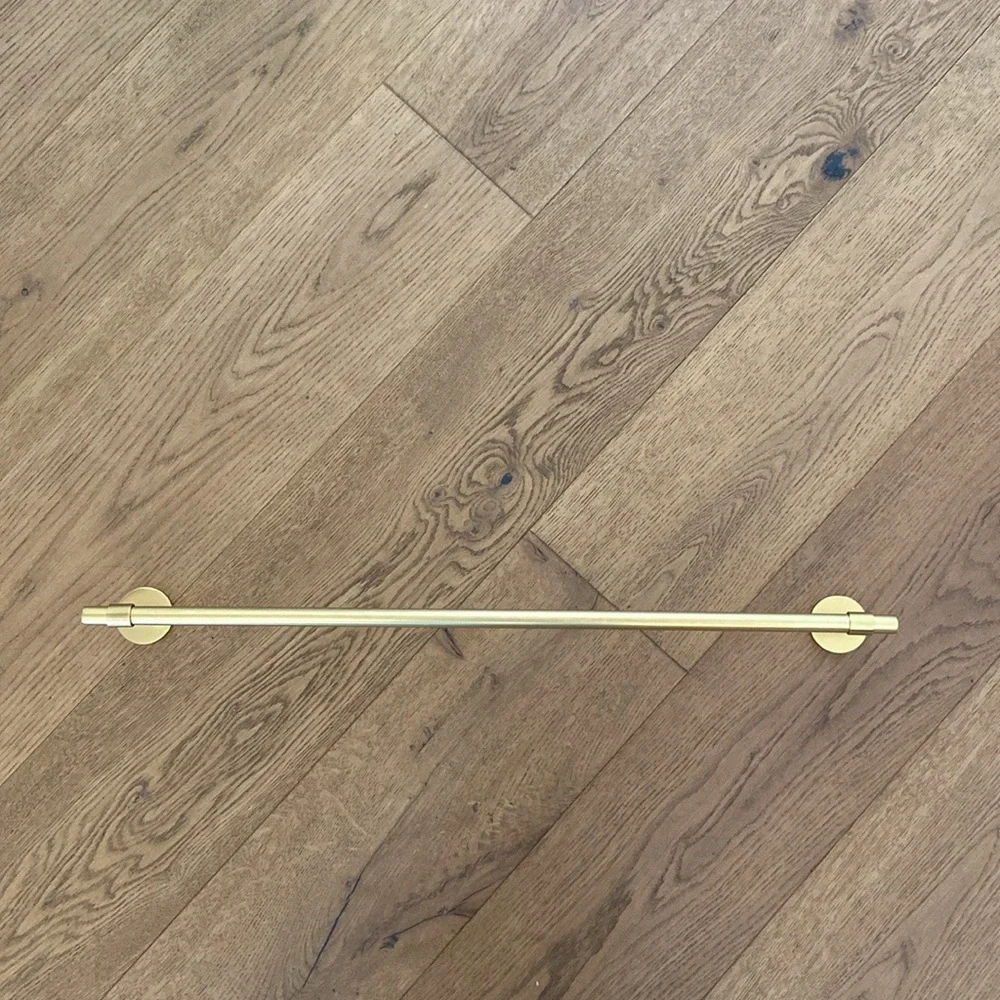 Williams Sonoma Brass Finish Towel Bar - 24